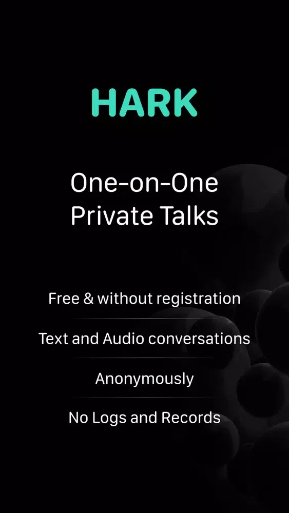 Скриншоты Hark - anonymous audio chat