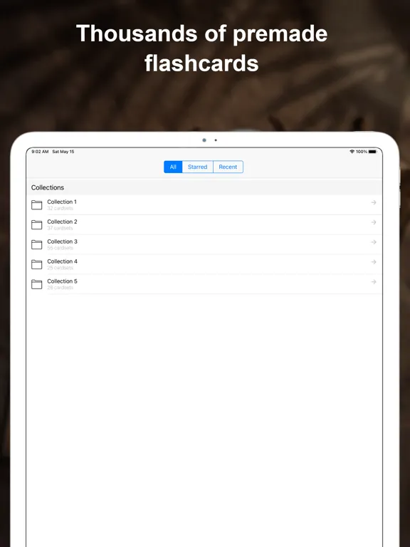 Capturas de pantalla de HESI Flashcards + iPad 
