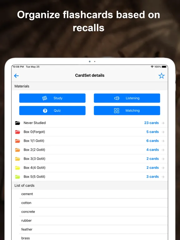 Capturas de pantalla de HESI Flashcards + iPad 