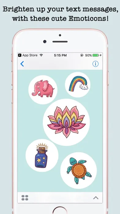 Скриншоты Cute Art Stickers For iMessage