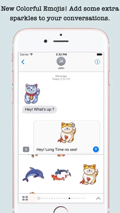 Скриншоты Cute Art Stickers For iMessage