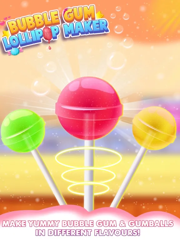 Tangkapan layar Bubble Gum Lollipop Maker iPad 