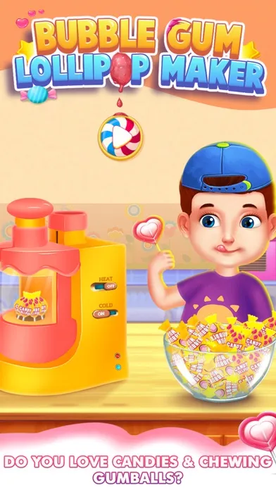 Tangkapan layar Bubble Gum Lollipop Maker