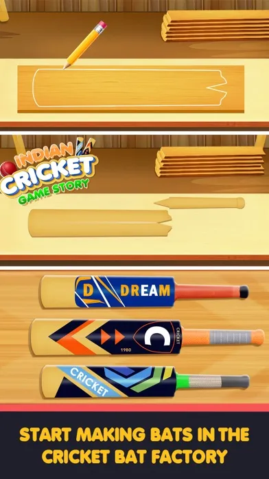 Tangkapan skrin Indian Cricket Game Story