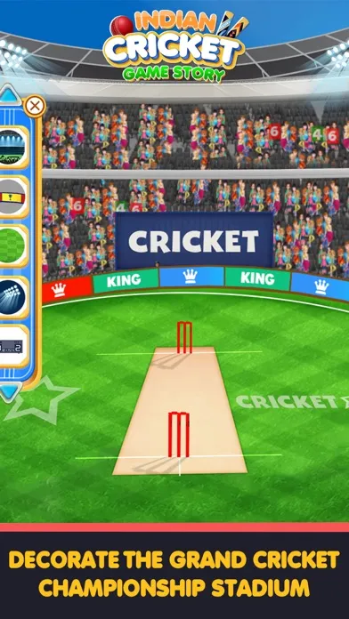 Tangkapan skrin Indian Cricket Game Story