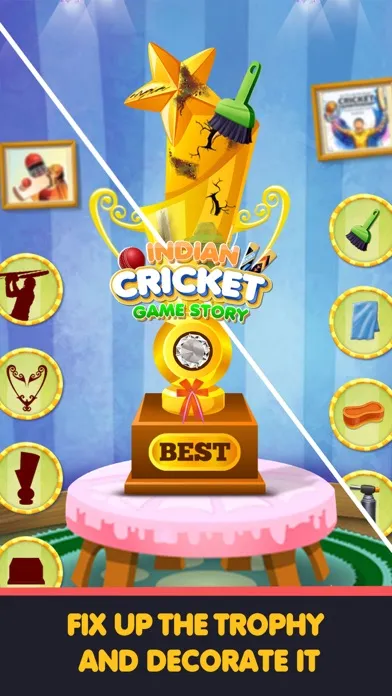 Tangkapan skrin Indian Cricket Game Story