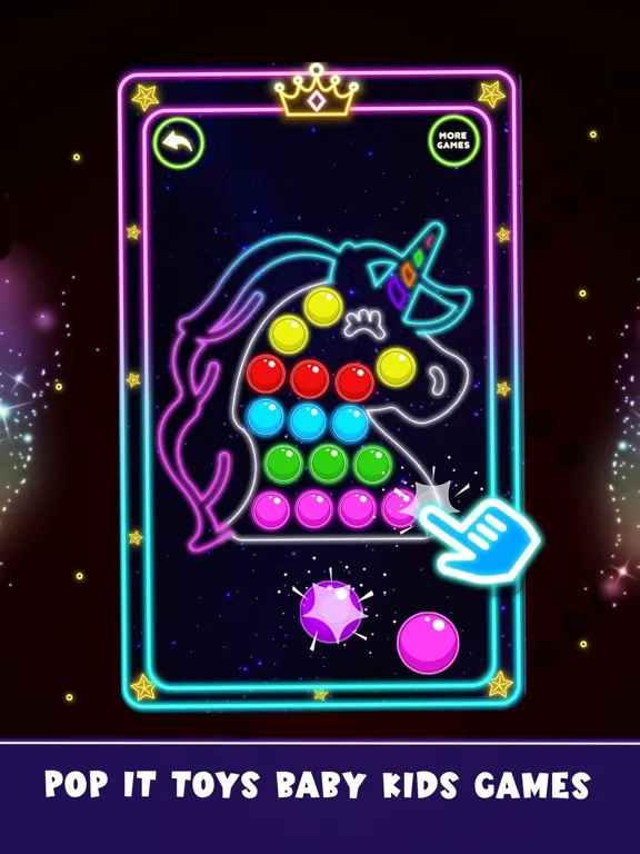 Baby Glow Phone Games for Kids iPad  Screenshots