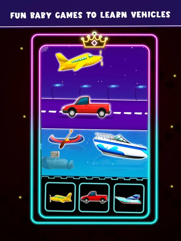Baby Glow Phone Games for Kids iPad  Screenshots