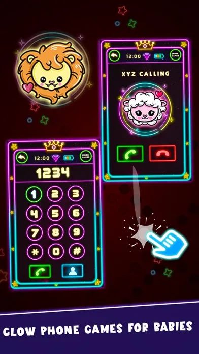 Baby Glow Phone Games for Kids Screenshots