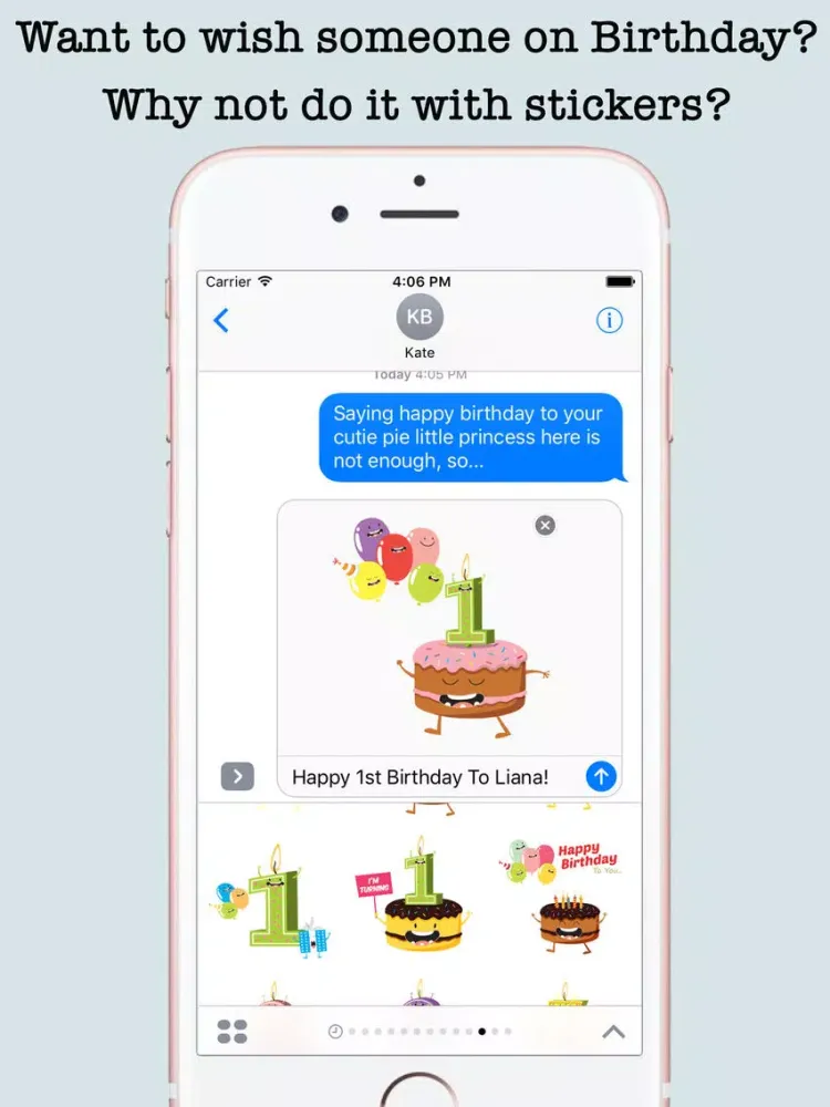 Birthday Wishes Cakes & Candles Emojis iPad  Ekran Görüntüleri