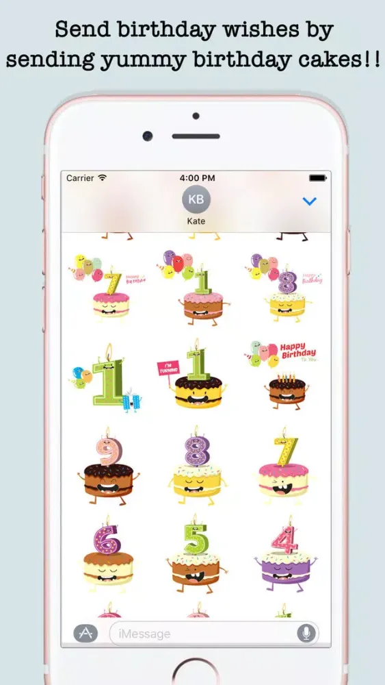 Birthday Wishes Cakes & Candles Emojis Ekran Görüntüleri