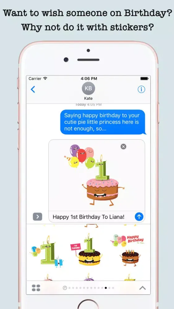 Birthday Wishes Cakes & Candles Emojis Ekran Görüntüleri