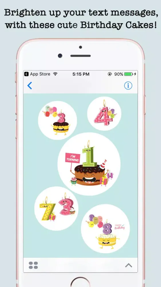 Birthday Wishes Cakes & Candles Emojis Ekran Görüntüleri