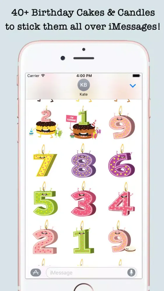 Birthday Wishes Cakes & Candles Emojis Ekran Görüntüleri