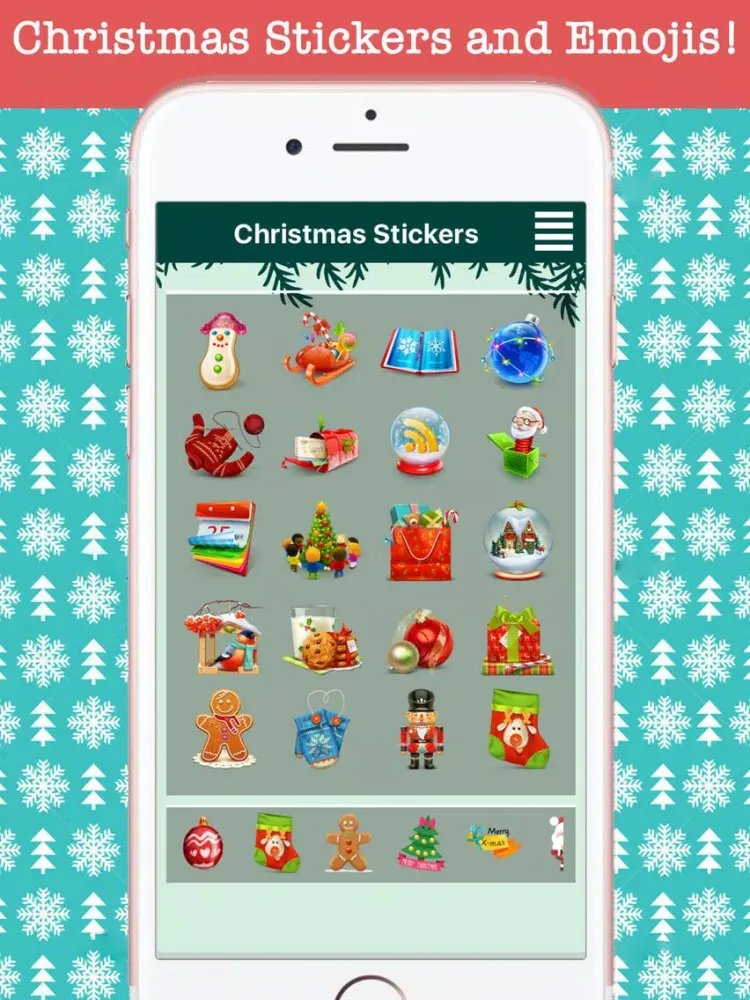 صور Christmas Stickers & Emojis! iPad 