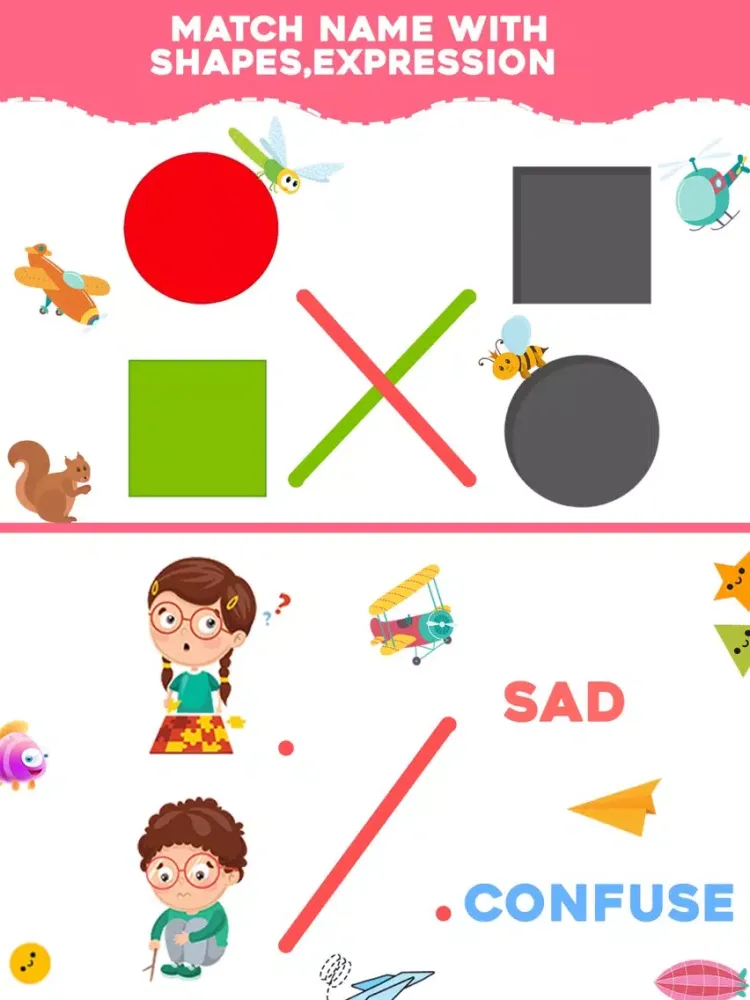 Educational Match The Objects iPad  Screenshots