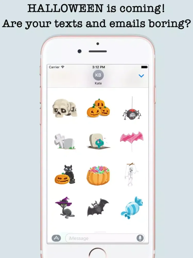 Halloween Emojis For iMessage iPad  سکرین شاٹس