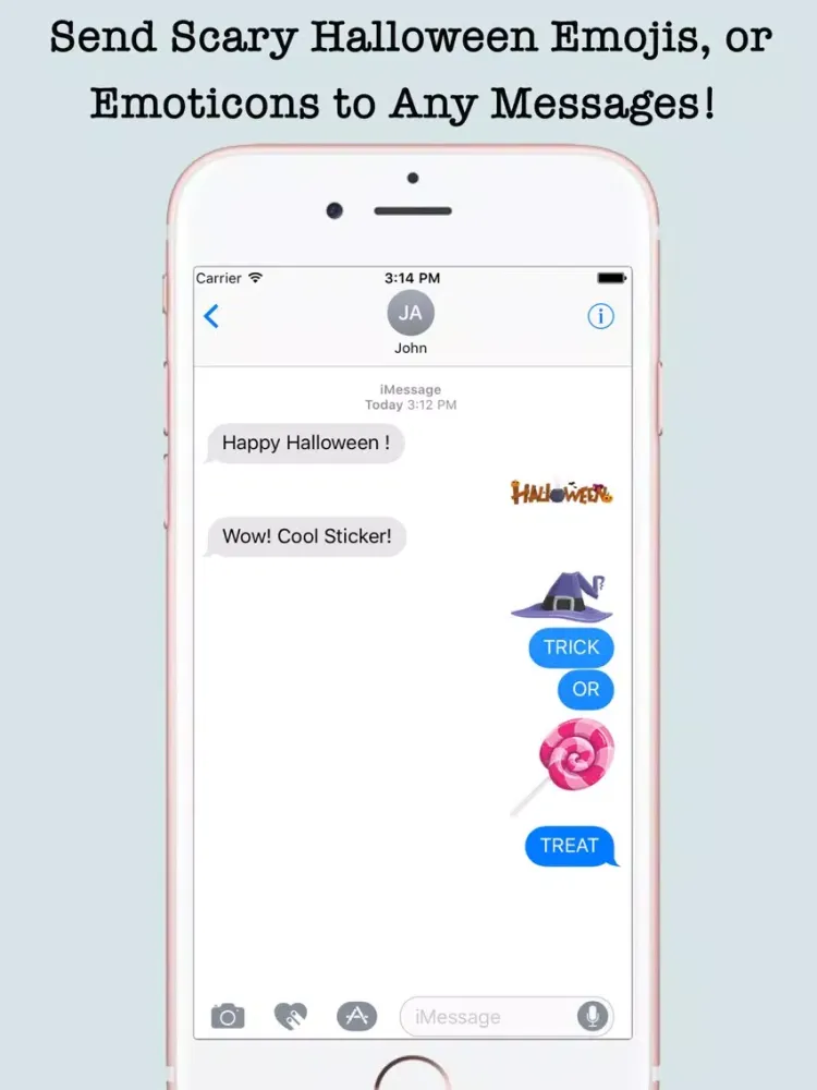 Halloween Emojis For iMessage iPad  سکرین شاٹس