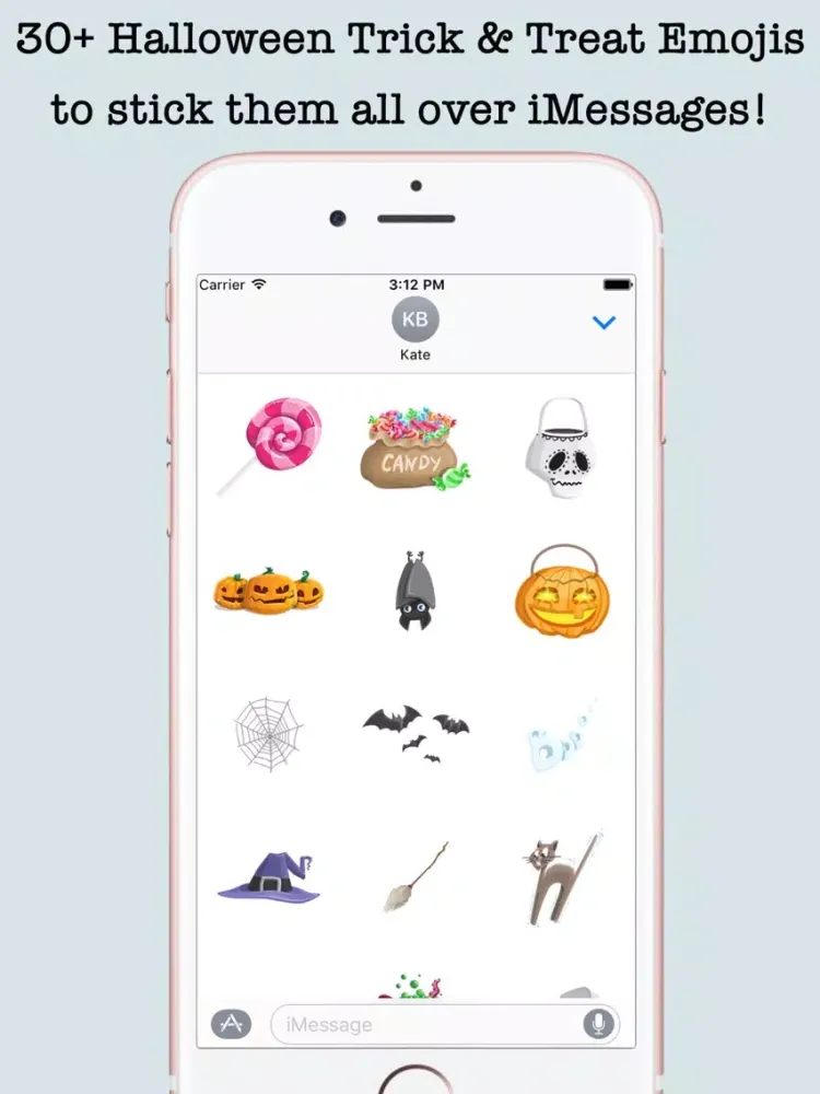 Halloween Emojis For iMessage iPad  سکرین شاٹس