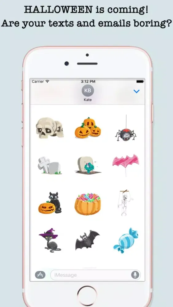 Halloween Emojis For iMessage سکرین شاٹس