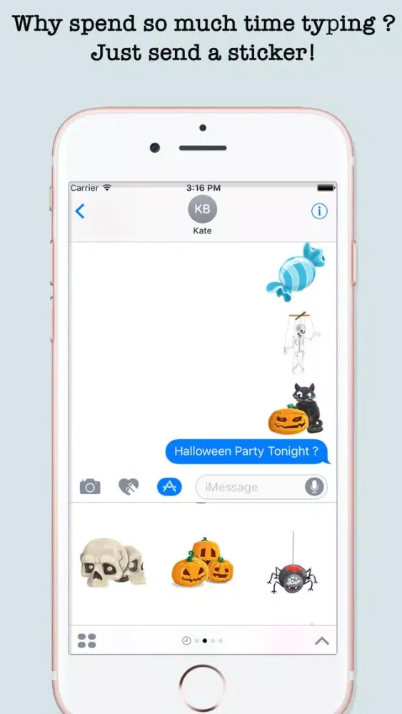 Halloween Emojis For iMessage سکرین شاٹس