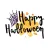 Watercolor Halloween Text Card