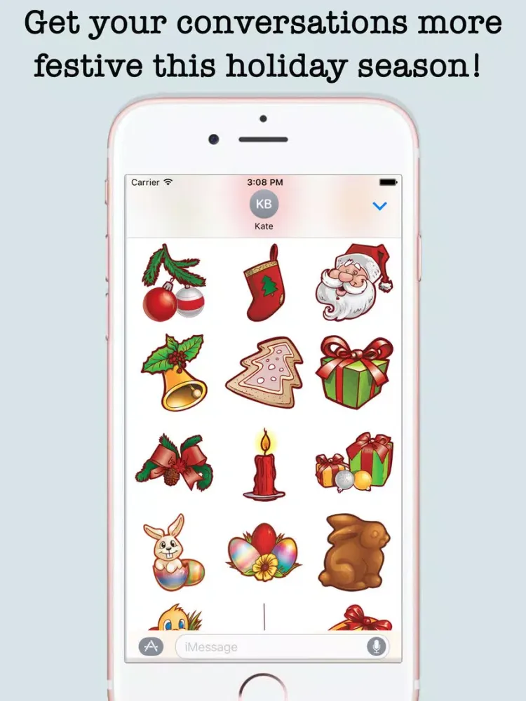 Animated Holidays Sticker Pack For iMessage iPad  스크린샷
