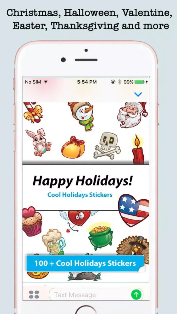 Animated Holidays Sticker Pack For iMessage 스크린샷