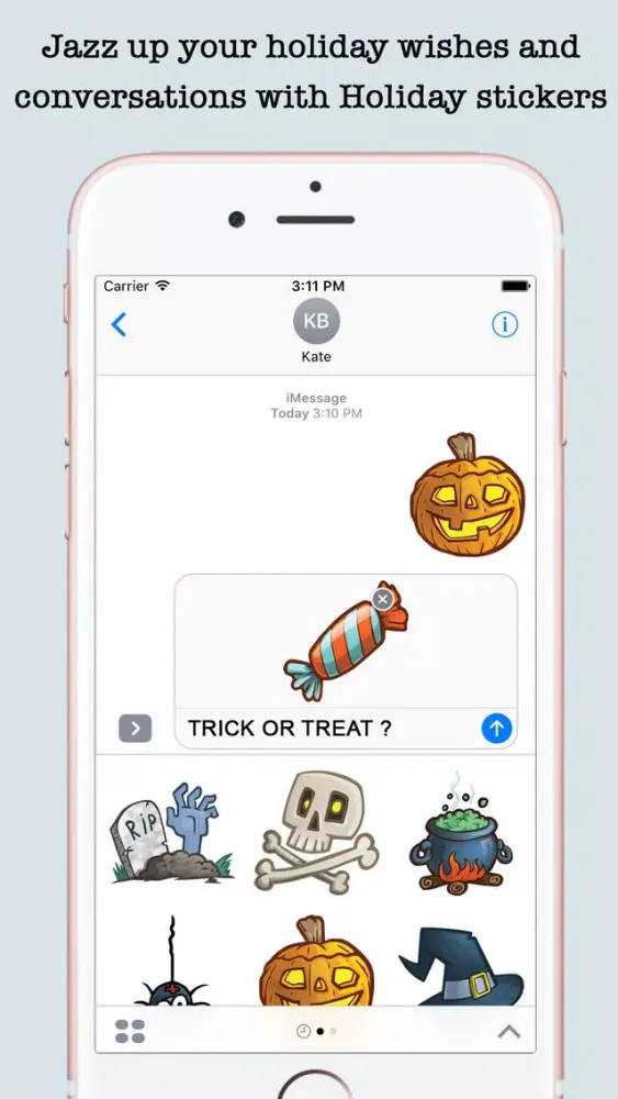 Animated Holidays Sticker Pack For iMessage 스크린샷
