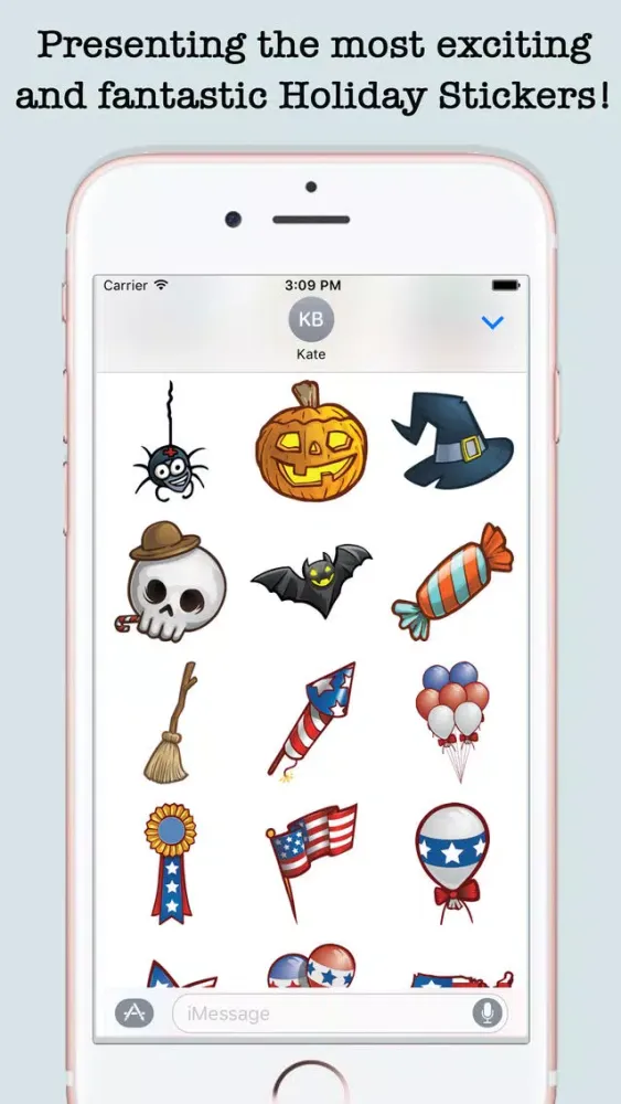 Animated Holidays Sticker Pack For iMessage 스크린샷