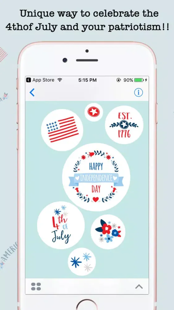 Animated 4th Of July Stickers For iMessage Screenshots
