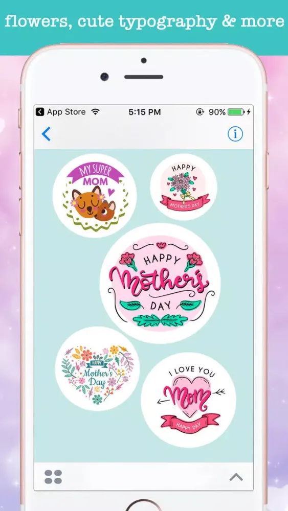 Cute Mother's Day Stickers سکرین شاٹس