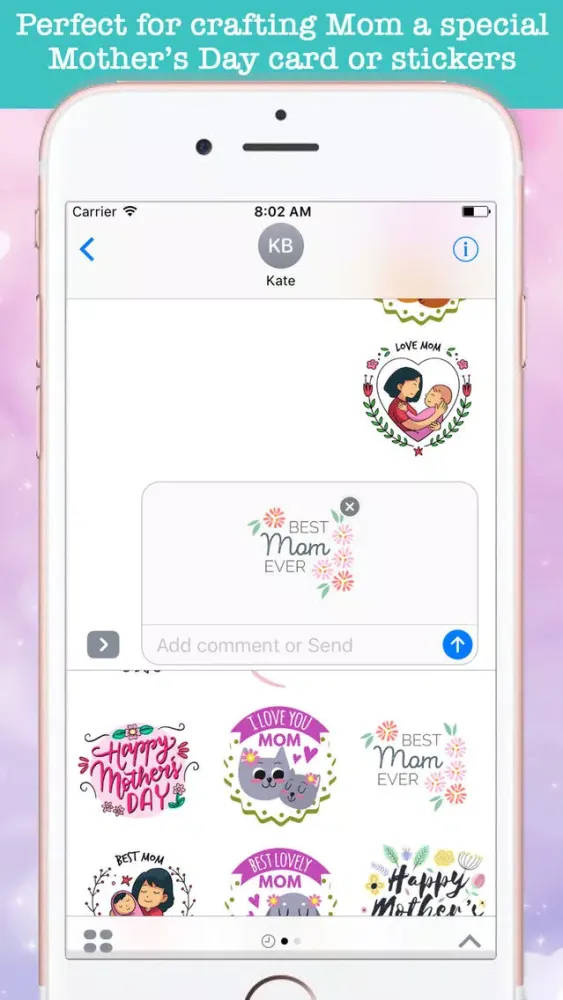 Cute Mother's Day Stickers سکرین شاٹس