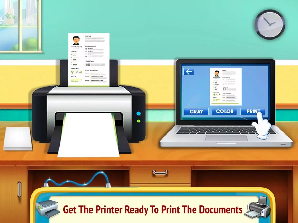 Printer & Scanner Simulator iPad Screenshots