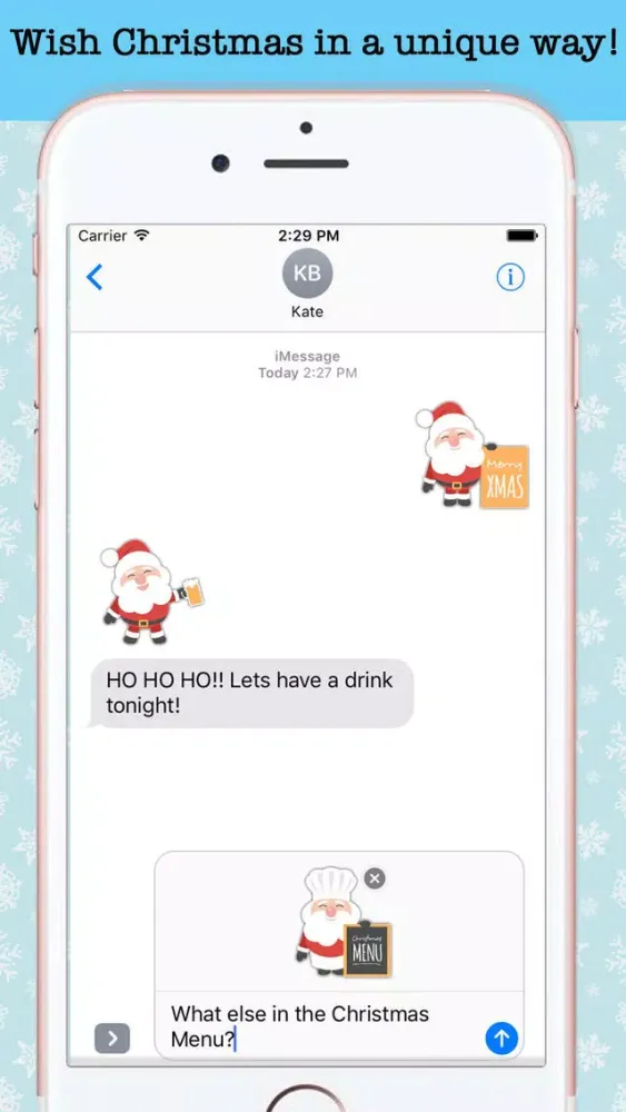 Captures d'écran de Christmas Santa Emoji Stickers