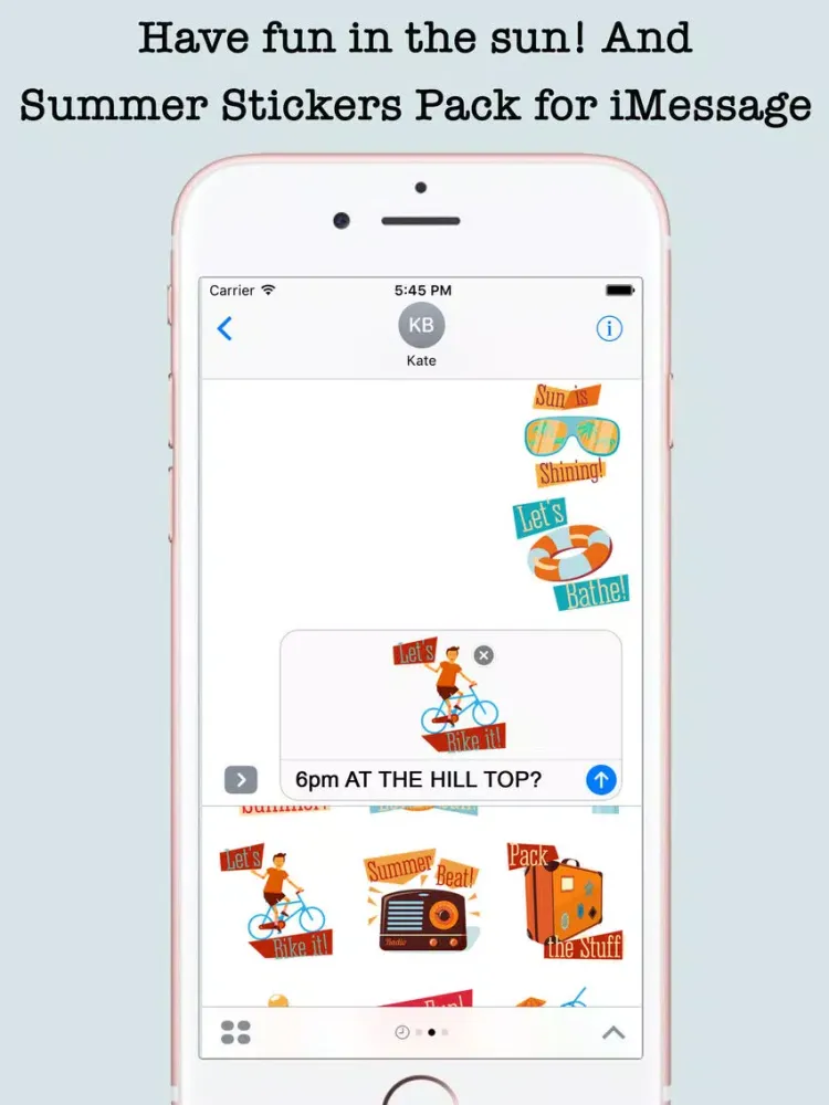 Animated Summer Wishes & Stickers For iMessage iPad  Screenshots