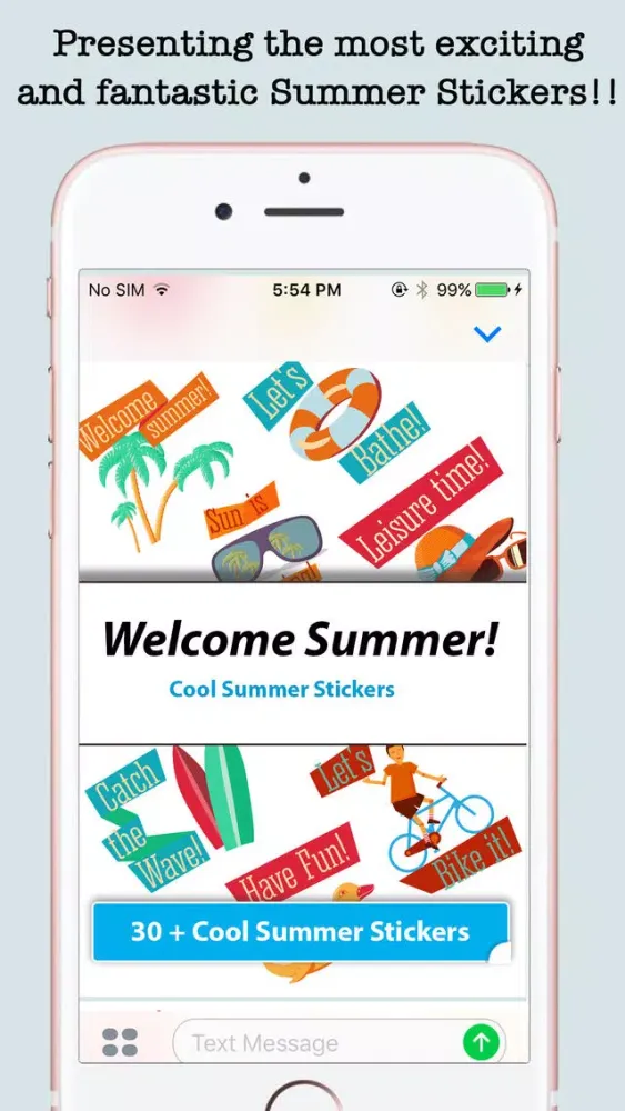 Animated Summer Wishes & Stickers For iMessage Screenshots