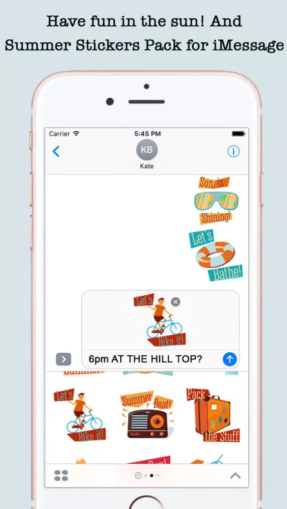 Animated Summer Wishes & Stickers For iMessage Screenshots