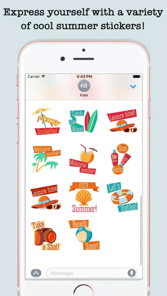 Animated Summer Wishes & Stickers For iMessage Screenshots