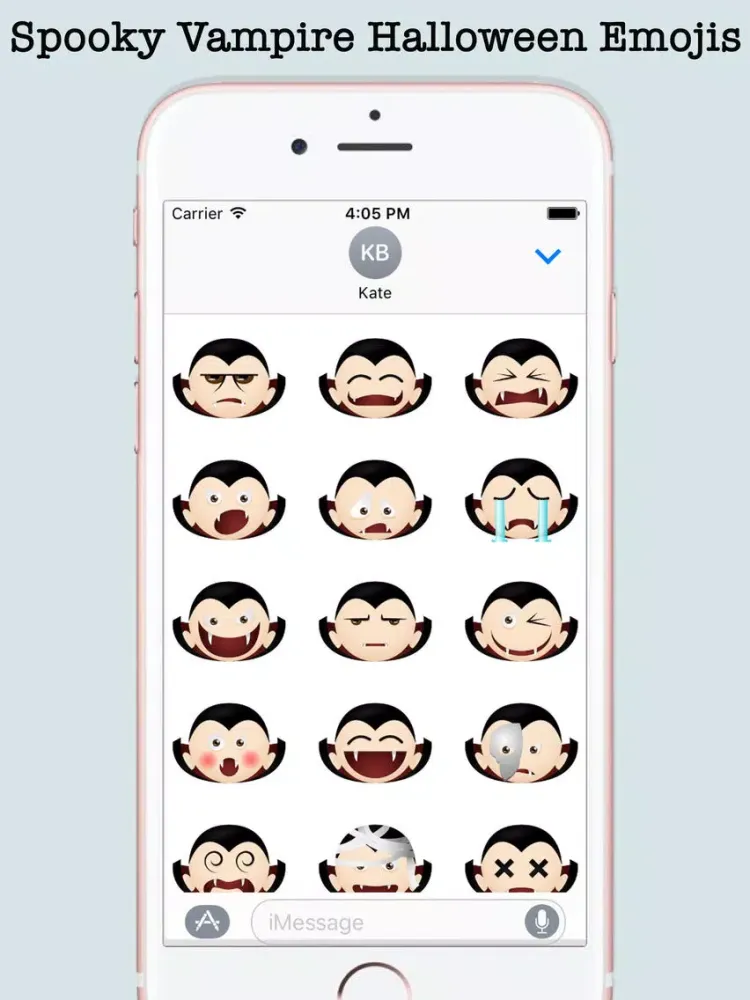 Vampires Halloween Emojis iPad  スクリーンショット
