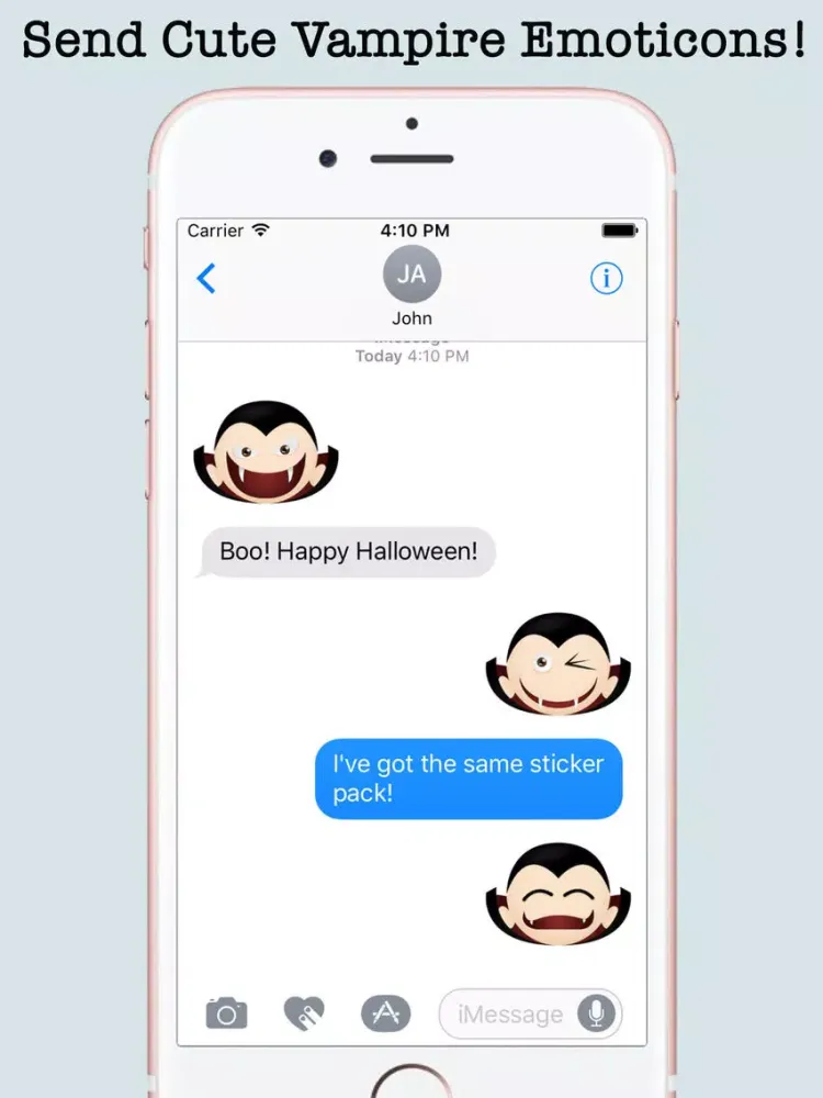 Vampires Halloween Emojis iPad  スクリーンショット