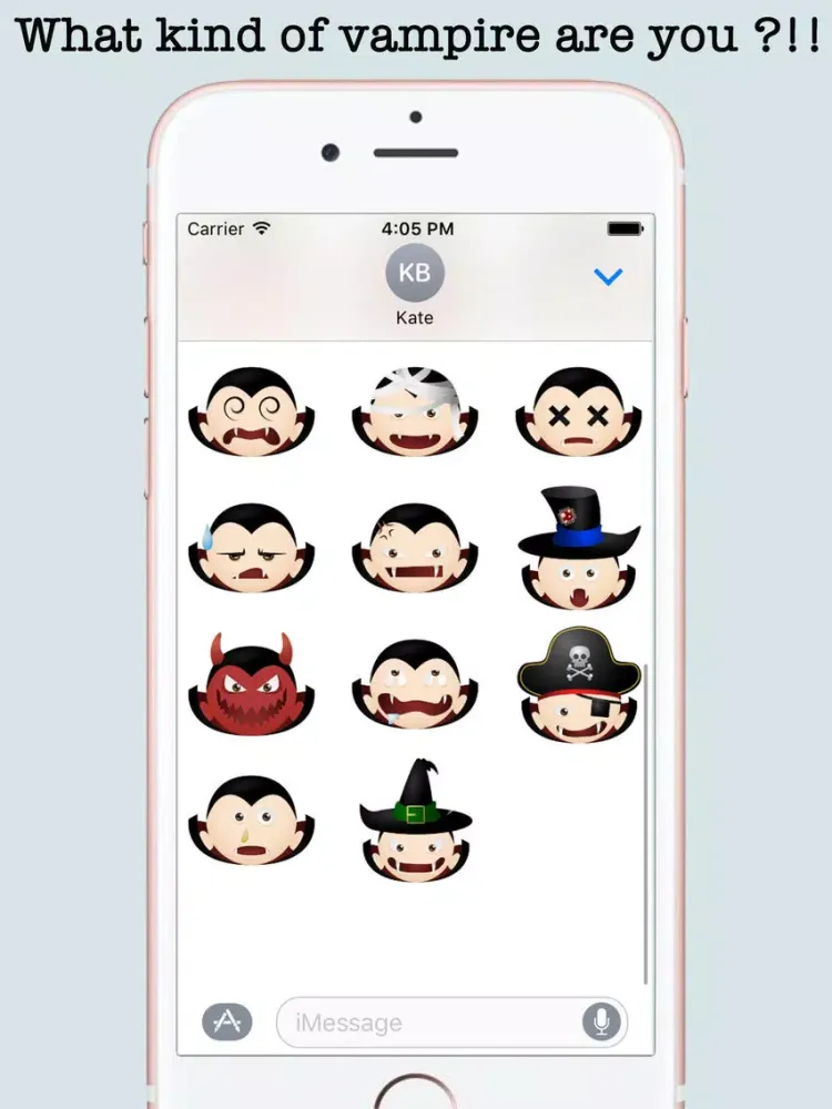 Vampires Halloween Emojis iPad  スクリーンショット