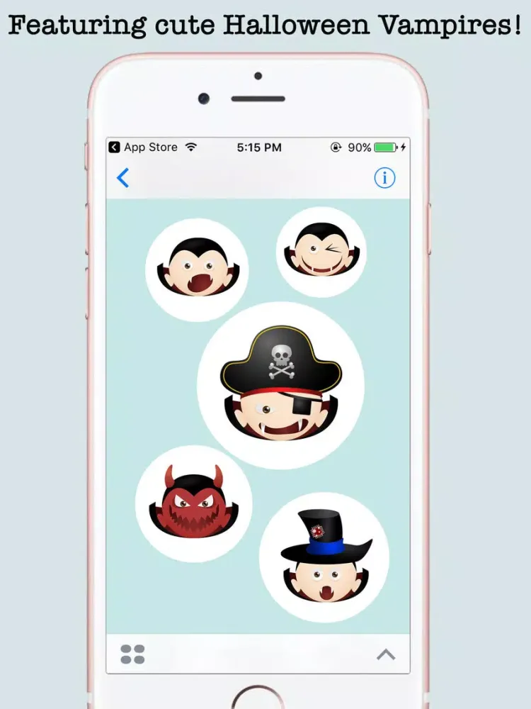 Vampires Halloween Emojis iPad  スクリーンショット