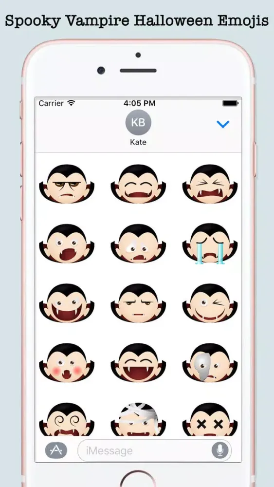 Vampires Halloween Emojis スクリーンショット