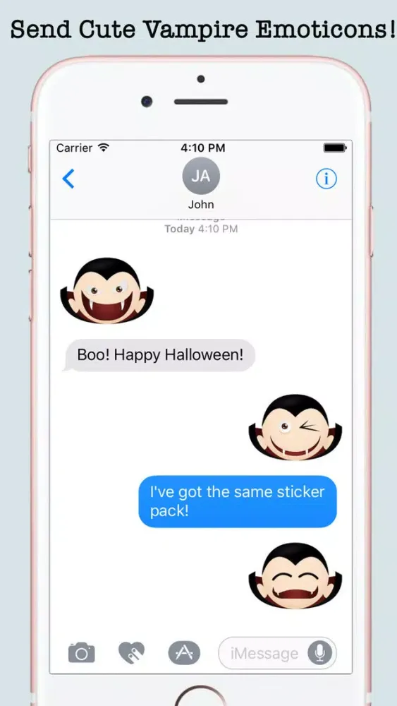 Vampires Halloween Emojis スクリーンショット