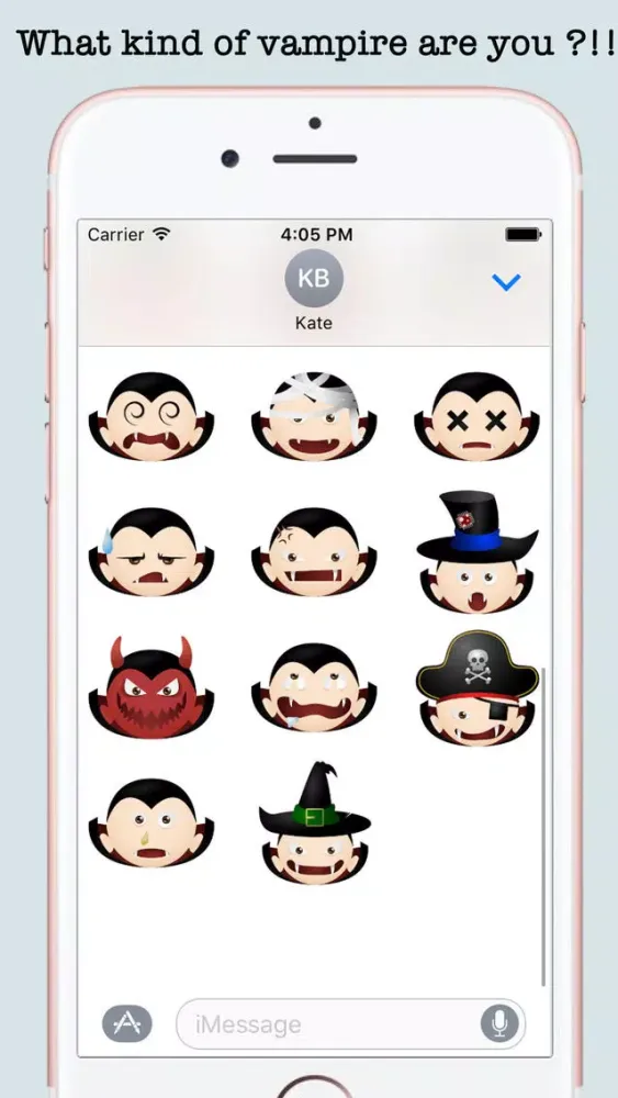 Vampires Halloween Emojis スクリーンショット