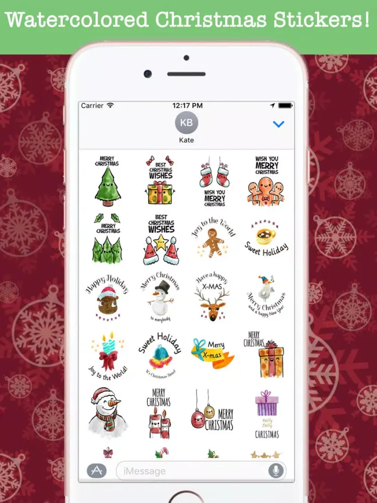 Christmas Watercolored Wishes iPad Screenshots