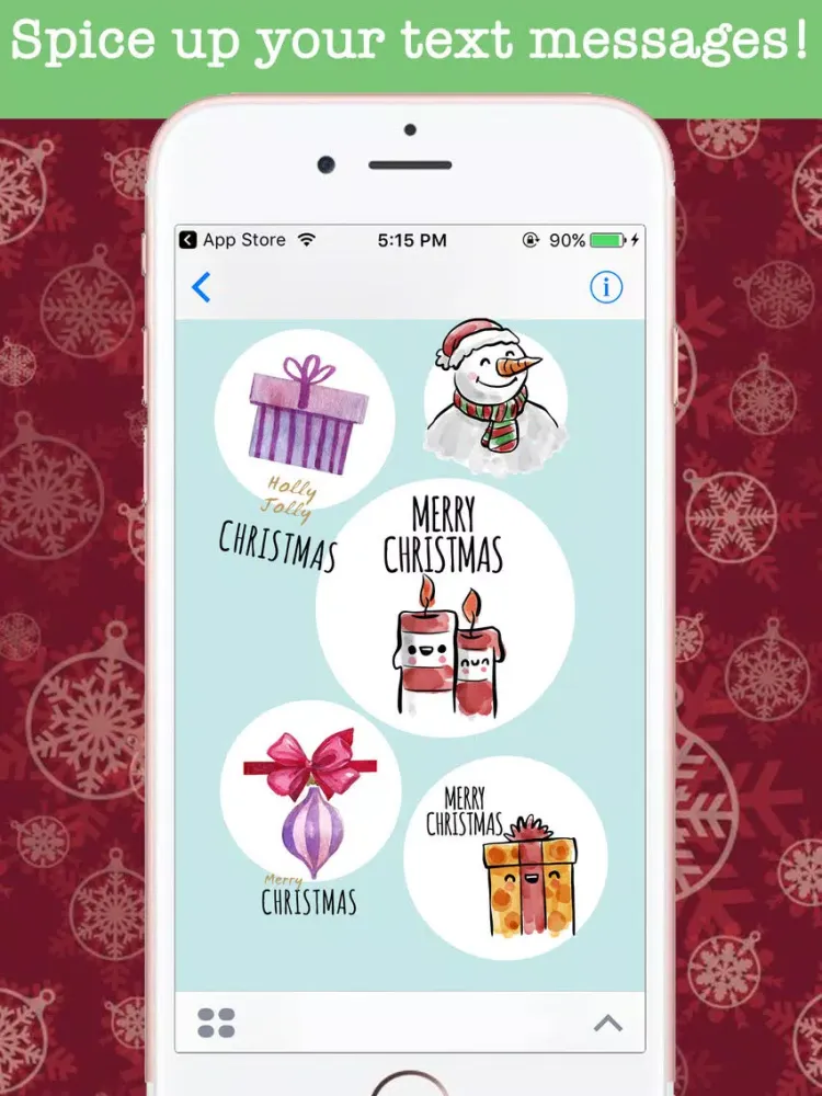 Christmas Watercolored Wishes iPad Screenshots