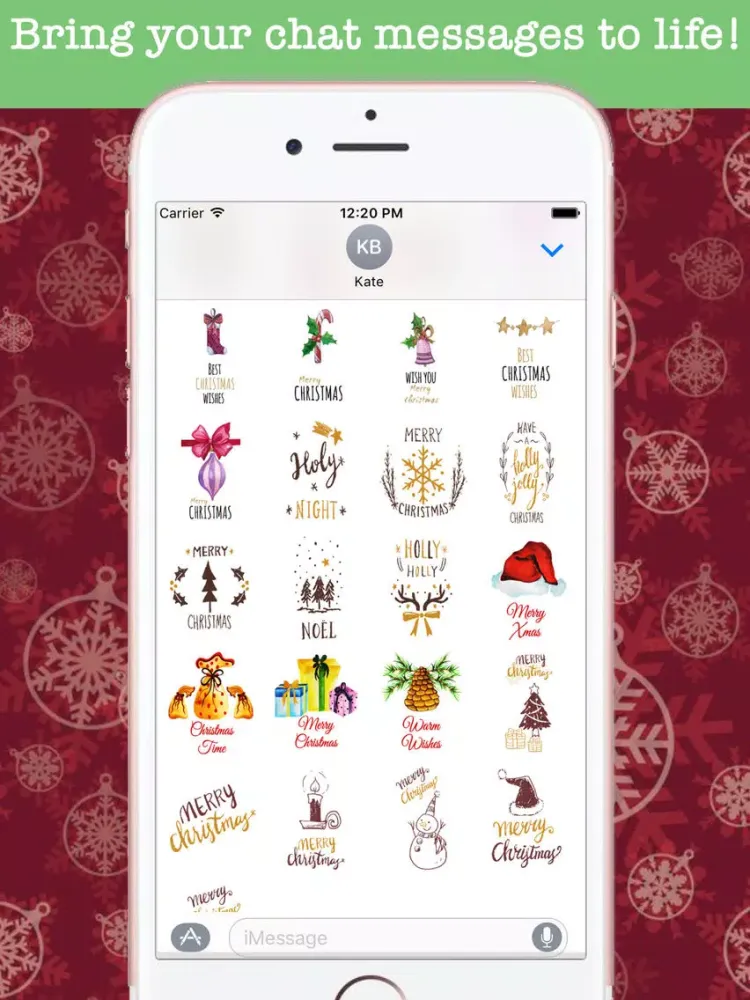 Christmas Watercolored Wishes iPad Screenshots