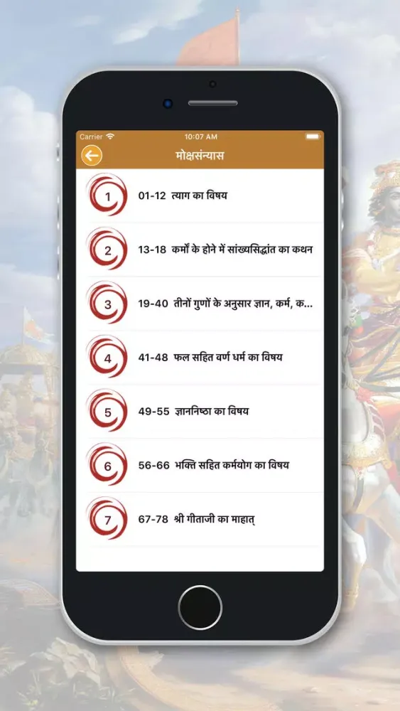 Screenshot di Bhagavad-Gita Hindi
